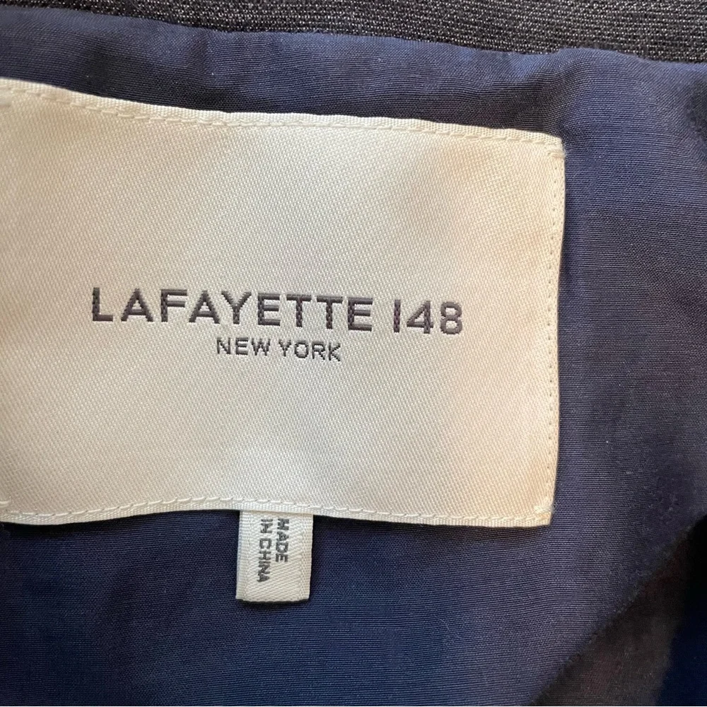 Layfayette 148 Women’s‎ Blazer Size 4 Cotton/Linen Blue